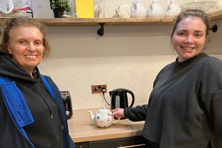 Barnardo's team manager Maria Jones and support worker Juliia Grebeniuk