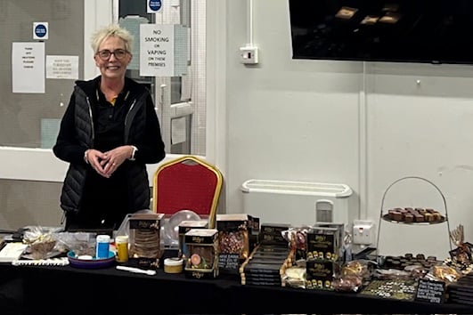 Dilys Penney of Dilly’s Chocolates, visiting Kilgetty WI, invited the ladies to try a variety of chocolates from Dilly’s Indulgent and Exotic collections, which were much enjoyed!