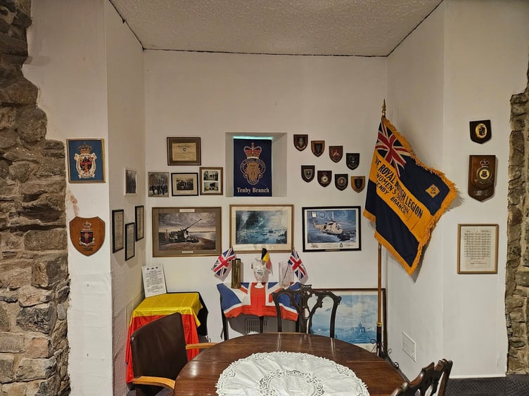 Tenby Branch Royal British Legion have a space for their memorabilia and a permanent place to meet, thanks to the Mayor and Town Council
