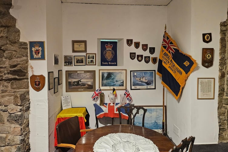 Tenby Branch Royal British Legion have a space for their memorabilia and a permanent place to meet, thanks to the Mayor and Town Council