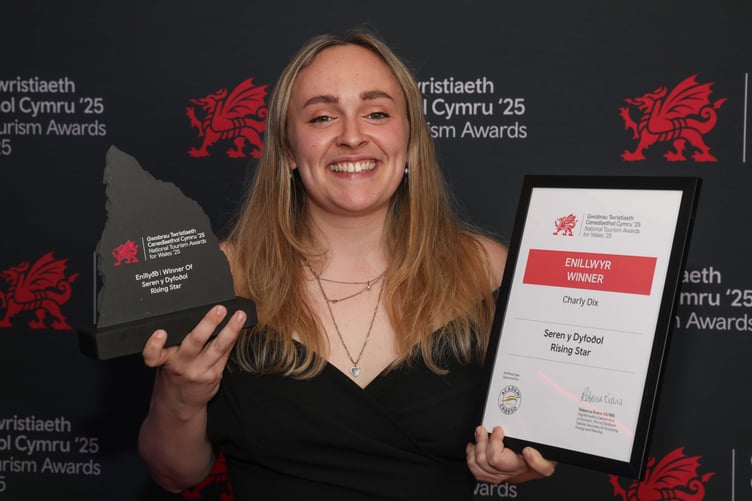 National Tourism Awards for Wales 2025 Rising Star winner Charly Dix