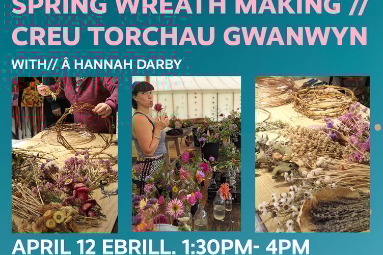 Dydd Gwyl y Pasg - wreath making