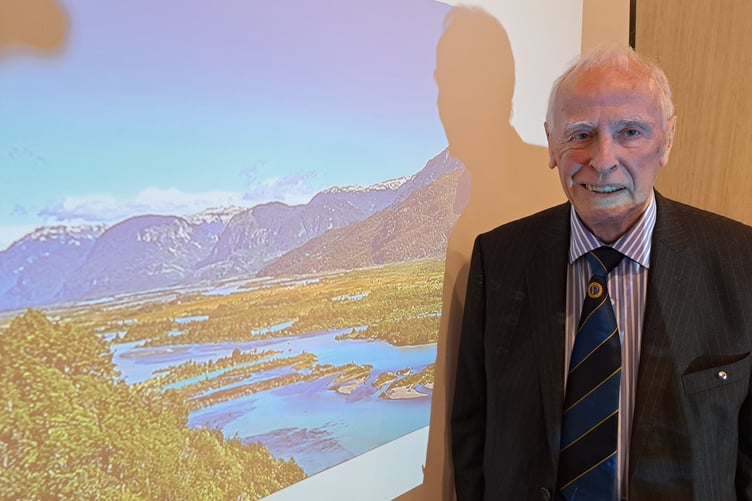 Tony Ensom, guest speaker at Narberth and District Probus Club’s March meeting, whose informative talk on Patagonia was illustrated with superb photographs that he had taken