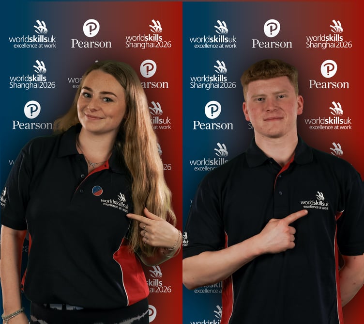 Two Pembrokeshire College learners, Erin Owens and Luke Roberts, have made it through to WorldSkills Squad UK training and are now in with a chance of competing in Shanghai in 2026 against the best young trainees in the world!