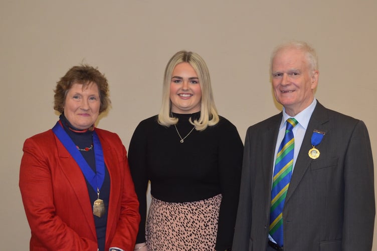 Haverfordwest dairy farmers Tim and Margaret Johns have been unanimously elected to become the first joint Presidents of Pembrokeshire Agricultural Society. Tim and Margaret are seen with Alys Owens (centre), Ambassador for 2025.