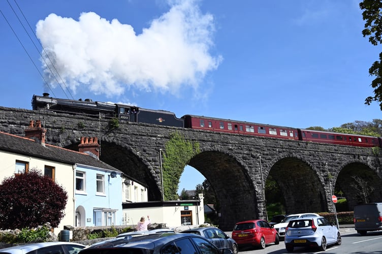Steam train Tenby