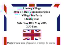 Llanteg to hold 80th VE Day Village Tea Party