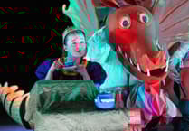 Delightful, dragontastic show for pop princesses and naughty knights