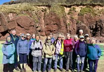 Tenby Steps2Health walking club April round-up