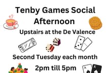 Games Club and social afternoon at Tenby