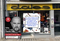 Tenby music shop plans instrument lessons, promotes Charles Dale show