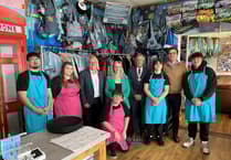 Paul Davies attends grand opening of The Dizzy Bear