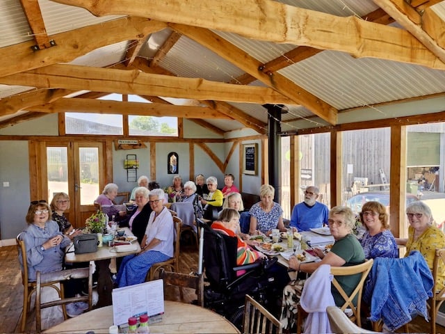 Carew WI lunching out at Bubbleton Farm Shop and Café