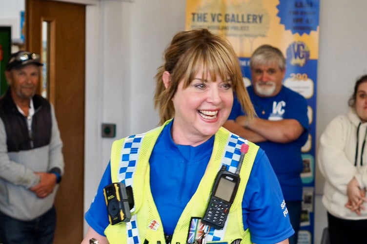 Local PCSO Nadia at the Volunteer Awards
