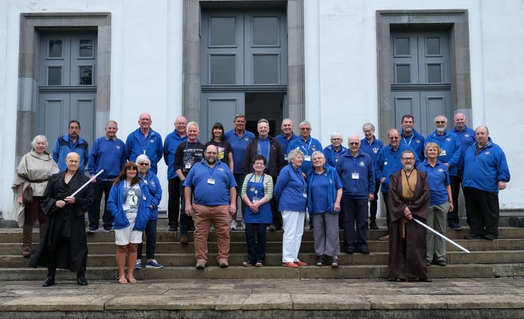 Pembroke Dock Heritage Centre volunteers, pictured at the 2025 Falcon Fun Day