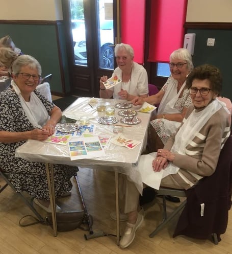 Hundleton WI members at the recent Penfro Group Meeting held at Lamphey Village Hall.