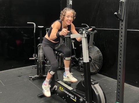 Hannah Webster training at CrossFit Pembrokeshire