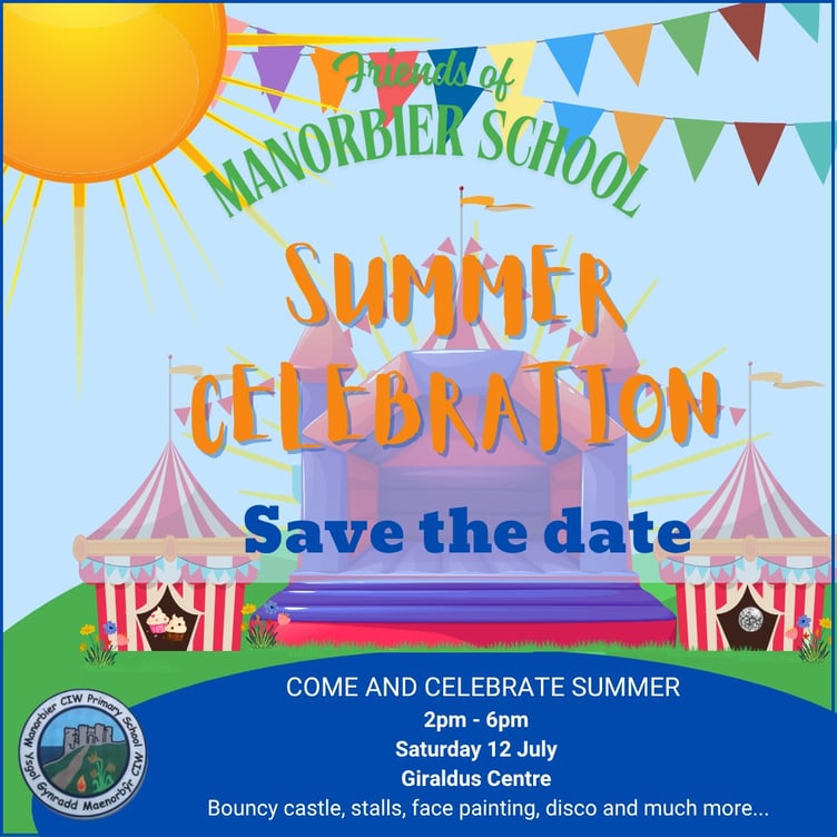 Manorbier School Summer Celebration 2025 - poster