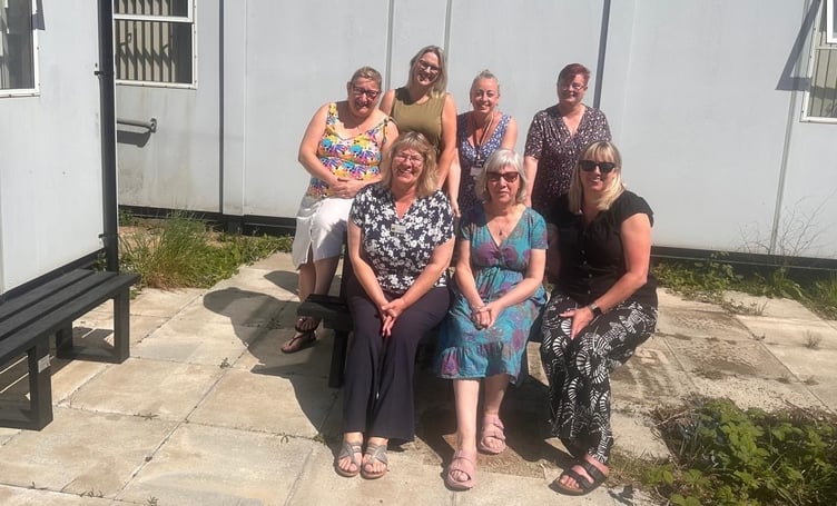 Outdoor furniture has been funded for the Child Health Department at Withybush Hospital