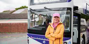 Life begins at bus pass! Anneka Rice in First Bus campaign