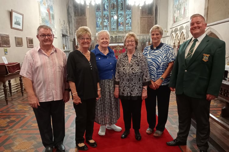 Officials from Pembroke & District Male Voice Choir, Serendipity Singers, Monkton Priory Church
