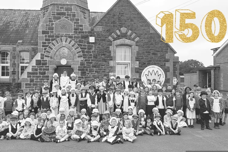 Pupils and staff at Ysgol Llys Hywel celebrated the 150th Anniversary of the Whitland primary school with a Victorian Day.