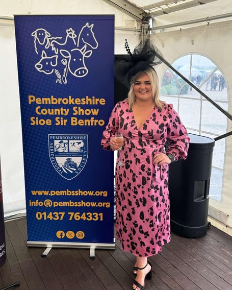 Pembrokeshire County Show 2025 Ambassador, Alys Owens.