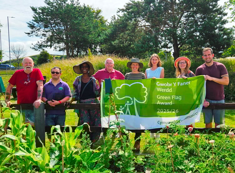 Green Flag Community Award winner Penparcau Community Hub, Ceredigion