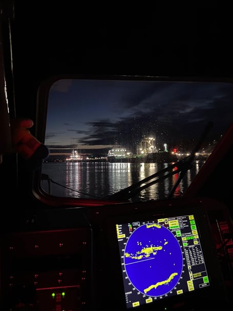 A police incident and a vessel fire led to back-to-back shouts overnight for Angle RNLI