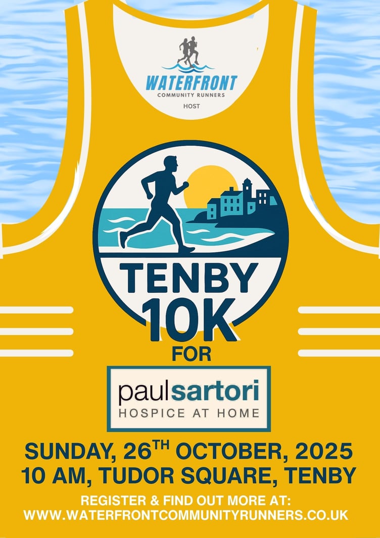 Tenby 10K poster