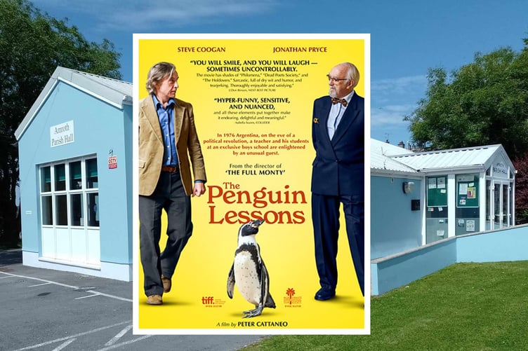 Summerhill Film Night presents The Penguin Lessons at Amroth Parish Hall, Friday, August 8, 7pm for 7.30.