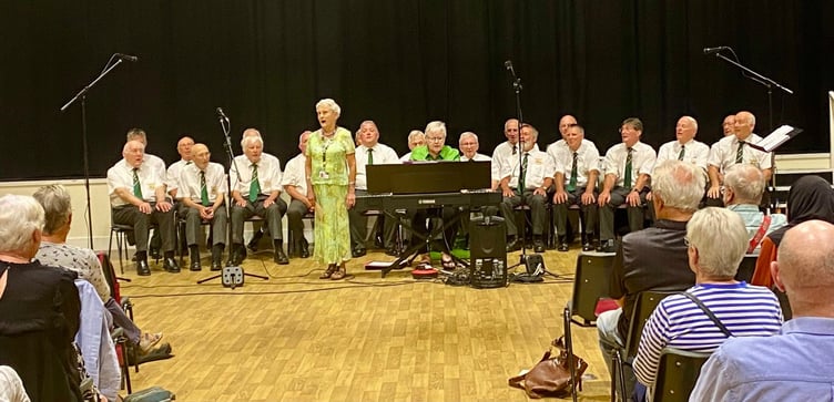 Pembroke and District Male Voice Choir held a concert in Saundersfoot, raising £550 for Guide Dogs Pembrokeshire.