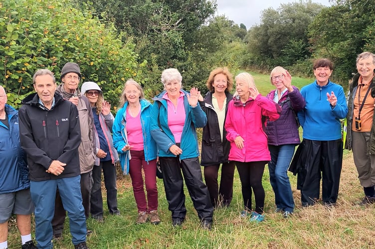 ‘Speedies’ on the Miner’s Walk, part of a Steps2Health walk that started at Kilgetty Community Centre and stayed dry, despite wet weather forecast on the last Saturday of August.
