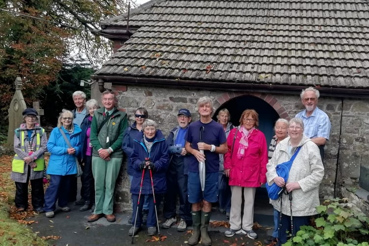 ‘Steadies’ walking group at Begelly Churchyard