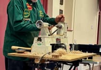 Wood turner impresses at Carew WI