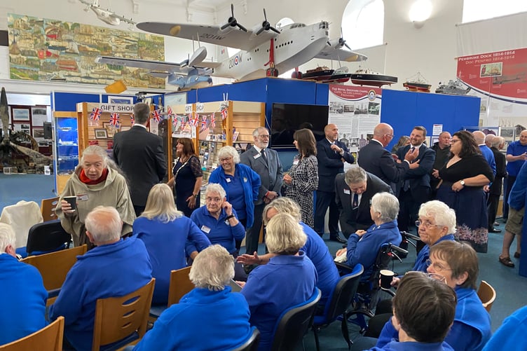 Pembroke Dock Heritage Centre - waiting for Princess Royal arrival
