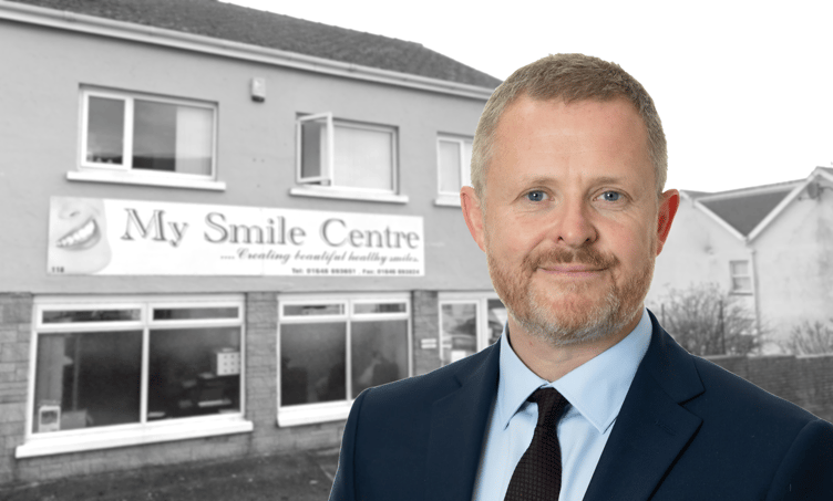 Health Minister Jeremy Miles - bg Milford Haven dentist