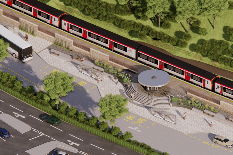 Representation of the proposed Milford Haven Public Transport Interchange