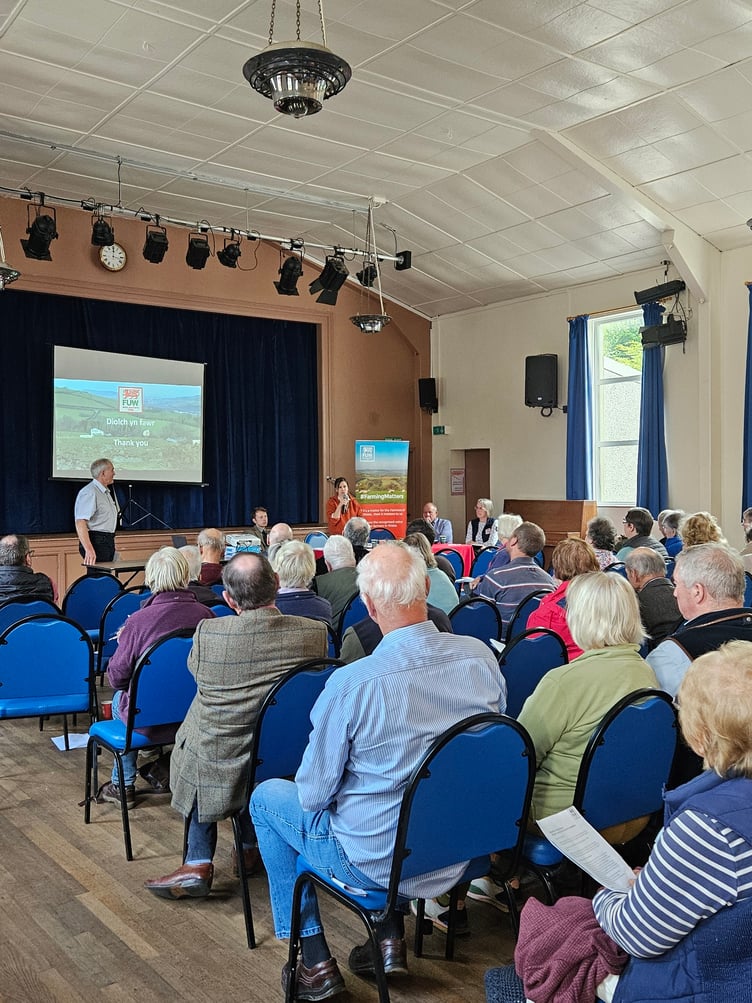 There was a strong turnout of farmers at Clarbeston Hall