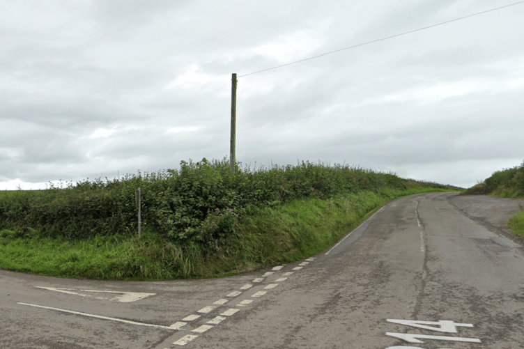 B4314 junction with the Class III Road leading to Marros