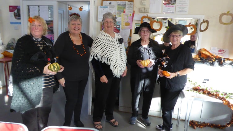Tenby Friendship Club members celebrating Hallowe’en in 2025