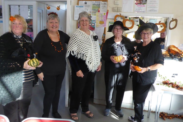 Tenby Friendship Club members celebrating Hallowe’en in 2025