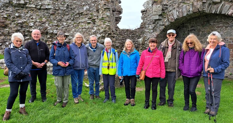 Speedies enjoying the views from Llansteffan Castle, Carmarthenshire