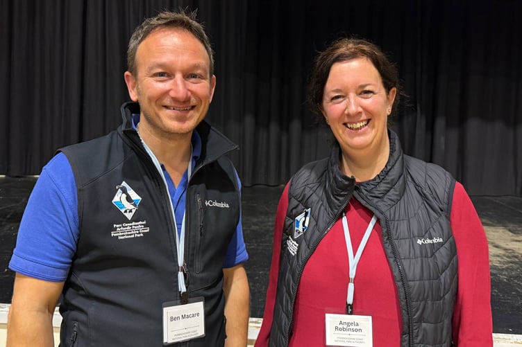 Get Outdoors team members Angela Robinson and Ben Macare demonstrated the equipment and spoke about the Get Outdoors Pembrokeshire programme’s future development.