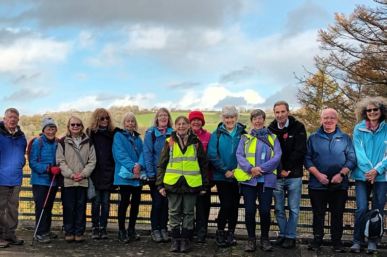 Walkers in Kilgetty, November 1