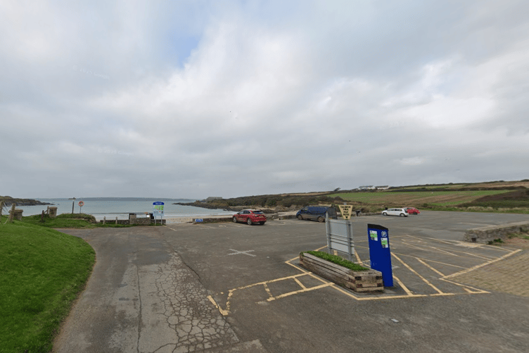 West Angle Beach car park