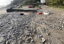 Further damage to sea bank at Wiseman’s Bridge as council issues weather warning