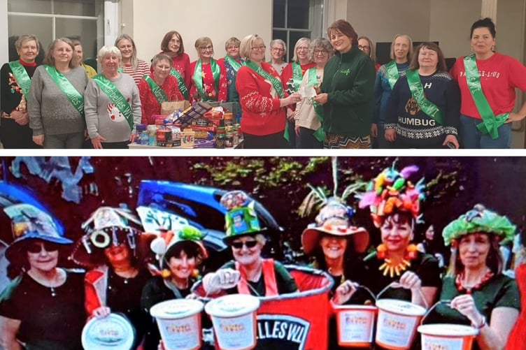 Narbelles WI Foodbank donation