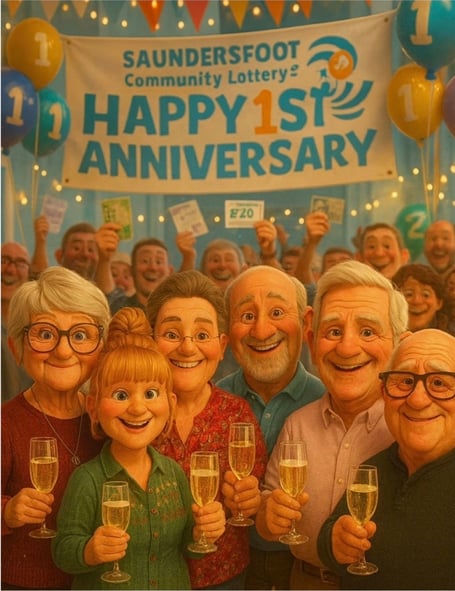 Saundersfoot Community Lottery 1st Birthday image