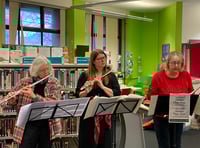 Cleddau Flute Choir trio delights at Pembroke Dock Library